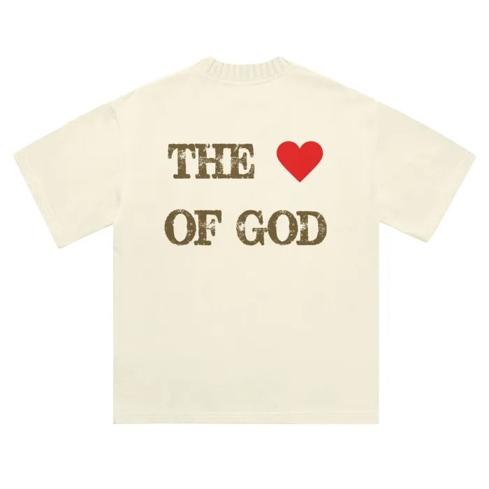 Cream Love of God Knitted Tee