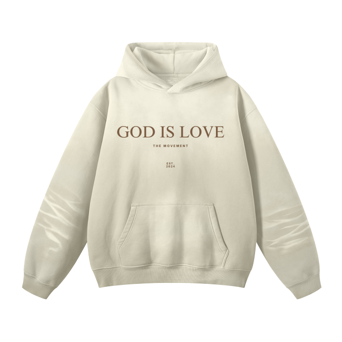 Cream God is Love TM Hoodie
