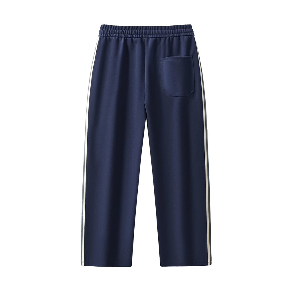 Blue Contrast Side Swiped Sweatpants
