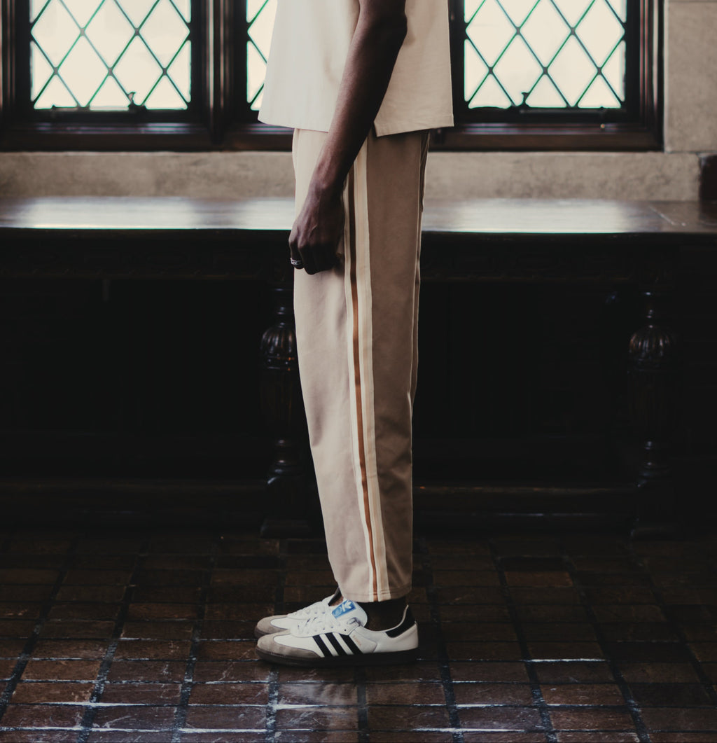 Beige Leisure Sweatpants