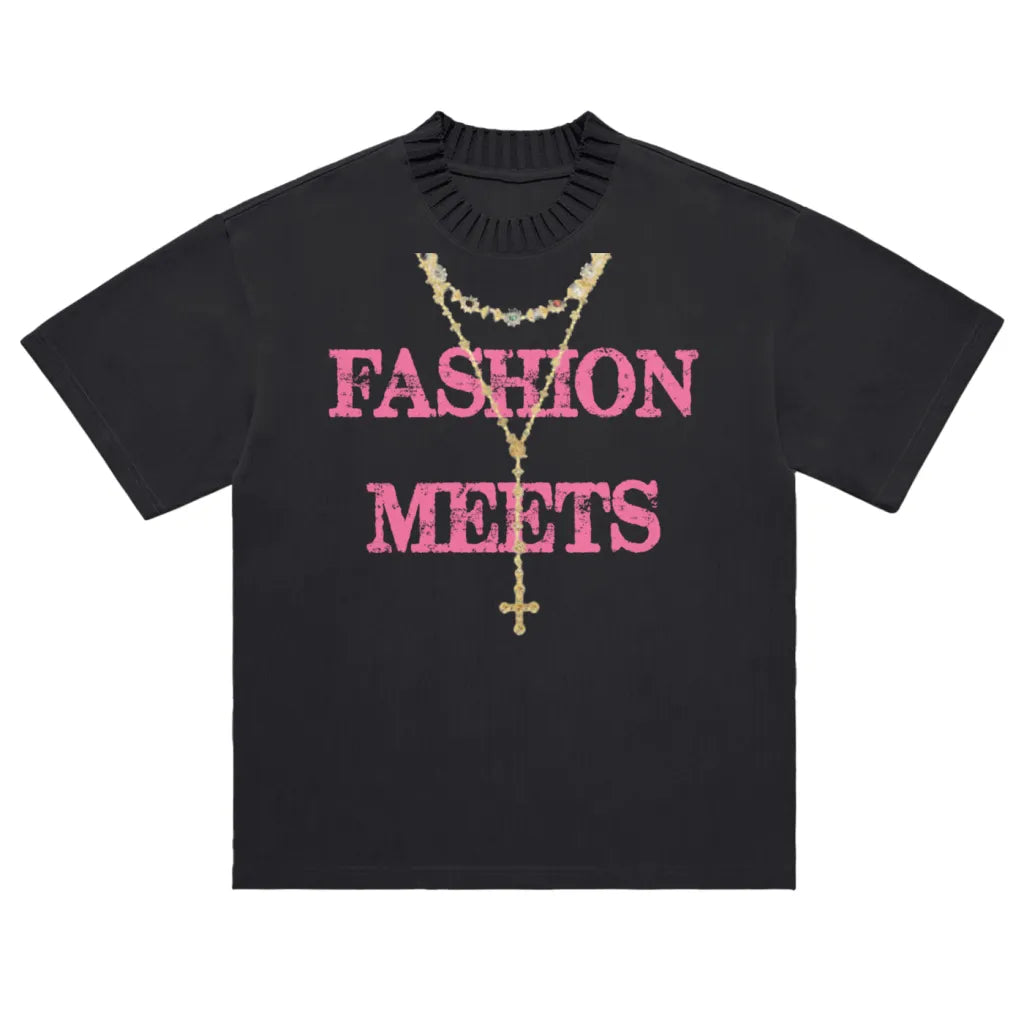 Black Love Of God Knitted Tee