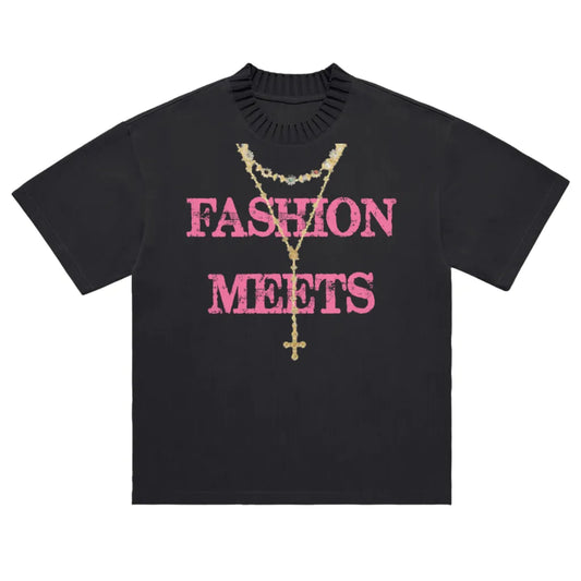 Black Love Of God Knitted Tee