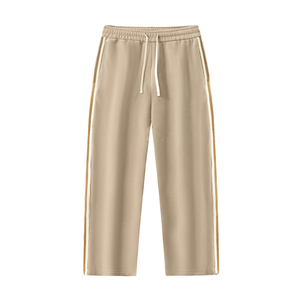Beige Leisure Sweatpants