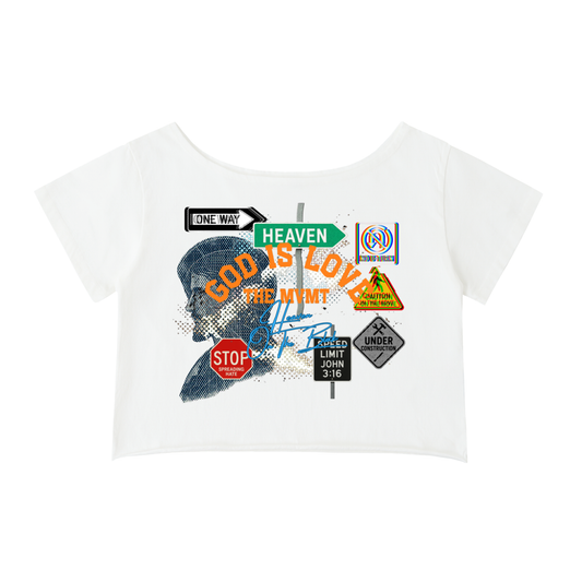 Heaven On The Block Off-Shoulder T-Shirt