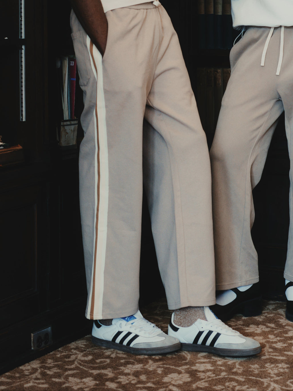 Beige Leisure Sweatpants