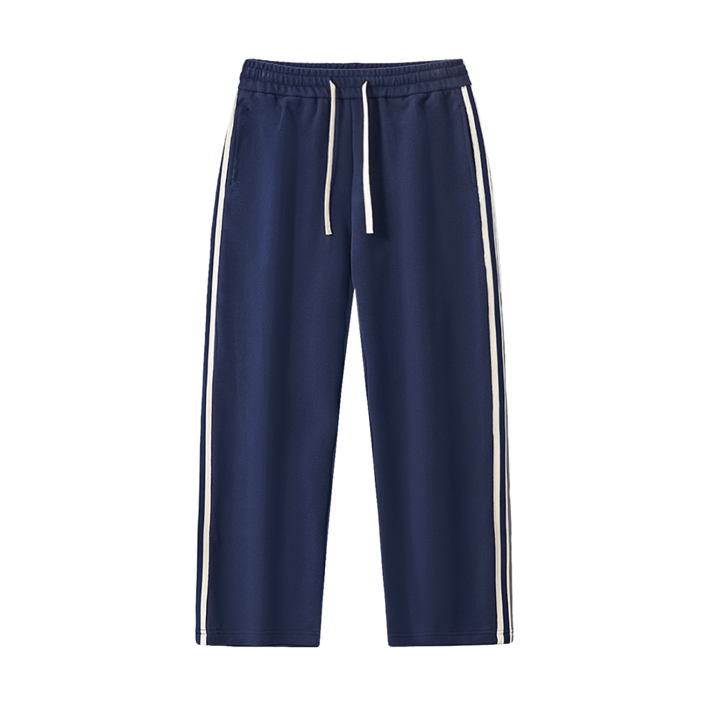 Blue Contrast Side Swiped Sweatpants