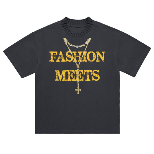 Grey Love Of God Knitted Tee